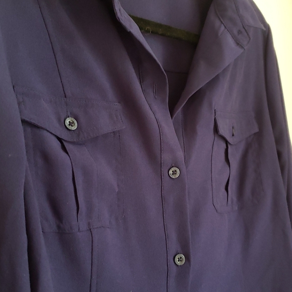 Dark Purple button down - Picture 7 of 7